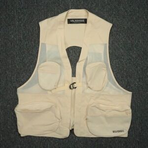 Valabasas‎ Vest Mens Large Khaki Tan Lightweight Fishing Hiking Pockets